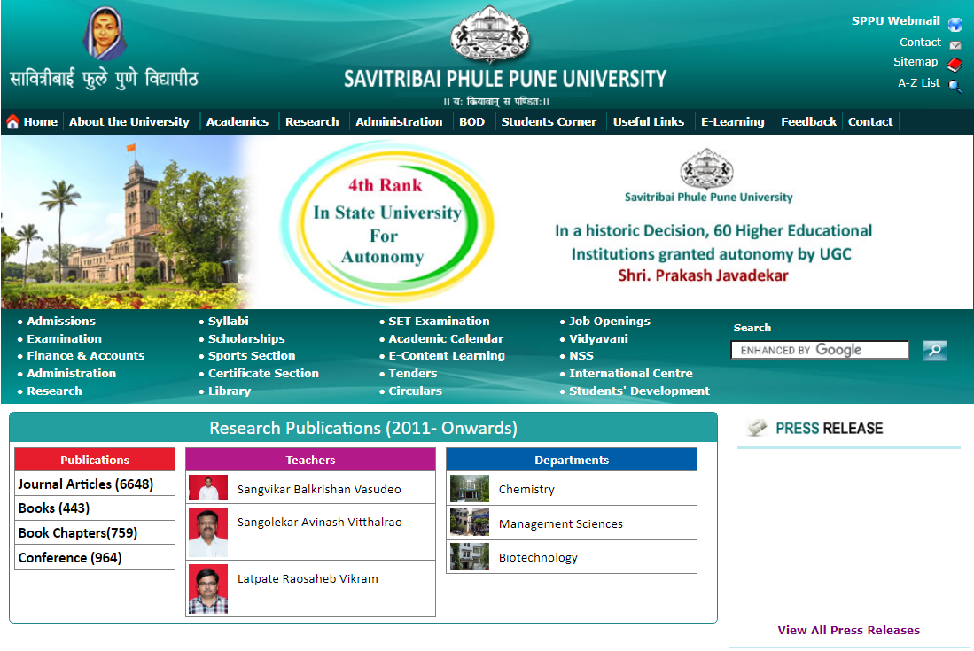 SPPU Result 2023 Check Pune University Result OnlineUniPune